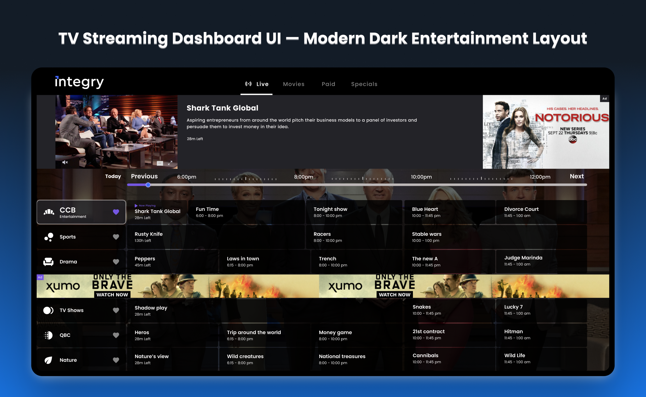 Streaming app preview 2